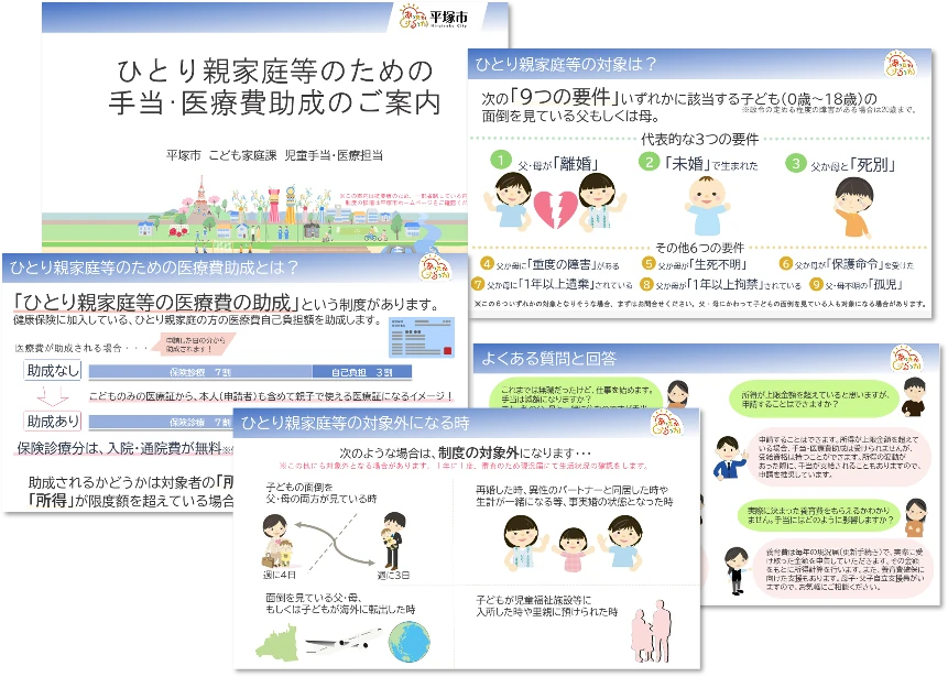 制度の説明資料。あとから見返したときにも直感的に理解できるように設計されている